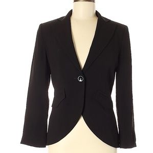NWT! TF Teenflo Classic Versatile Smoking Style Black Tailored Blazer Size 6